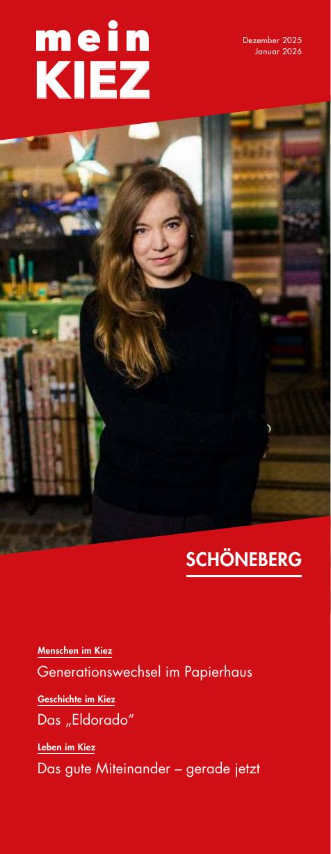 Cover meinKiez Schöneberg, Dezember 2025 / Januar 2026
