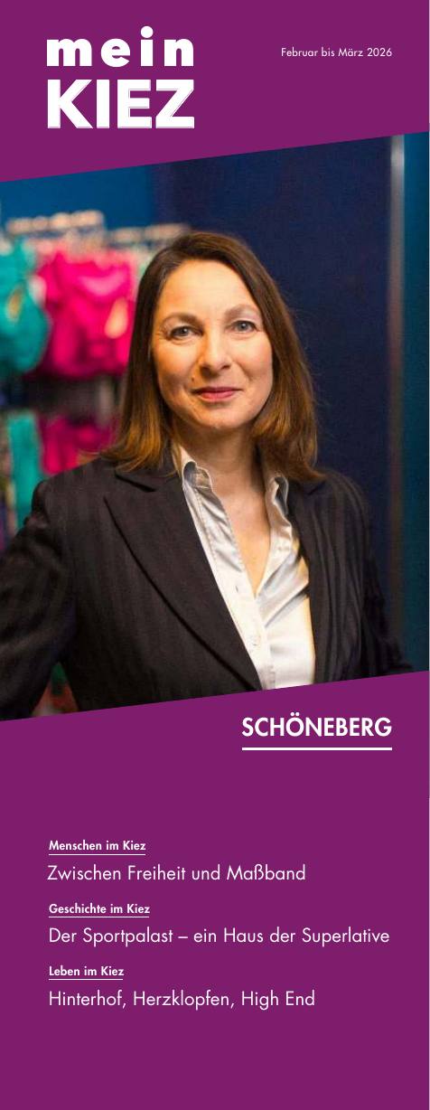 Cover meinKiez Schöneberg, Februar / März 2026